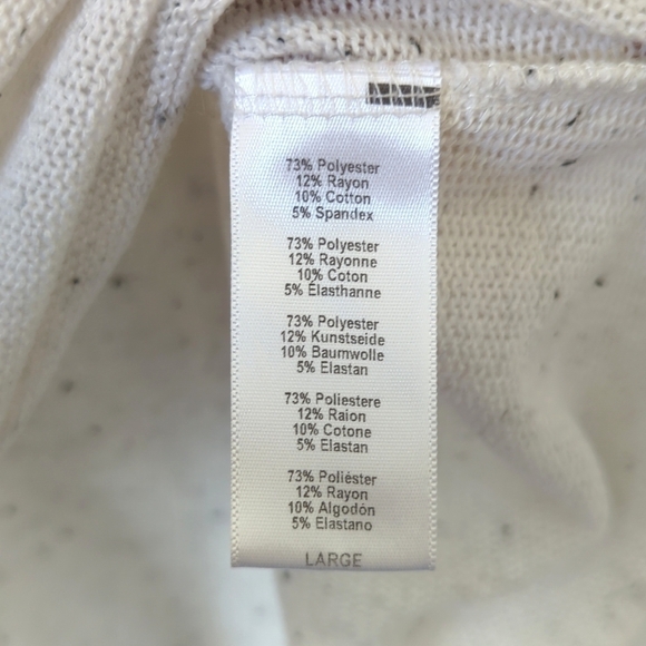 Project Social T Urban Outfitters Speckle Knit V-neck Racerback Tank Top White L - Picture 5 of 9